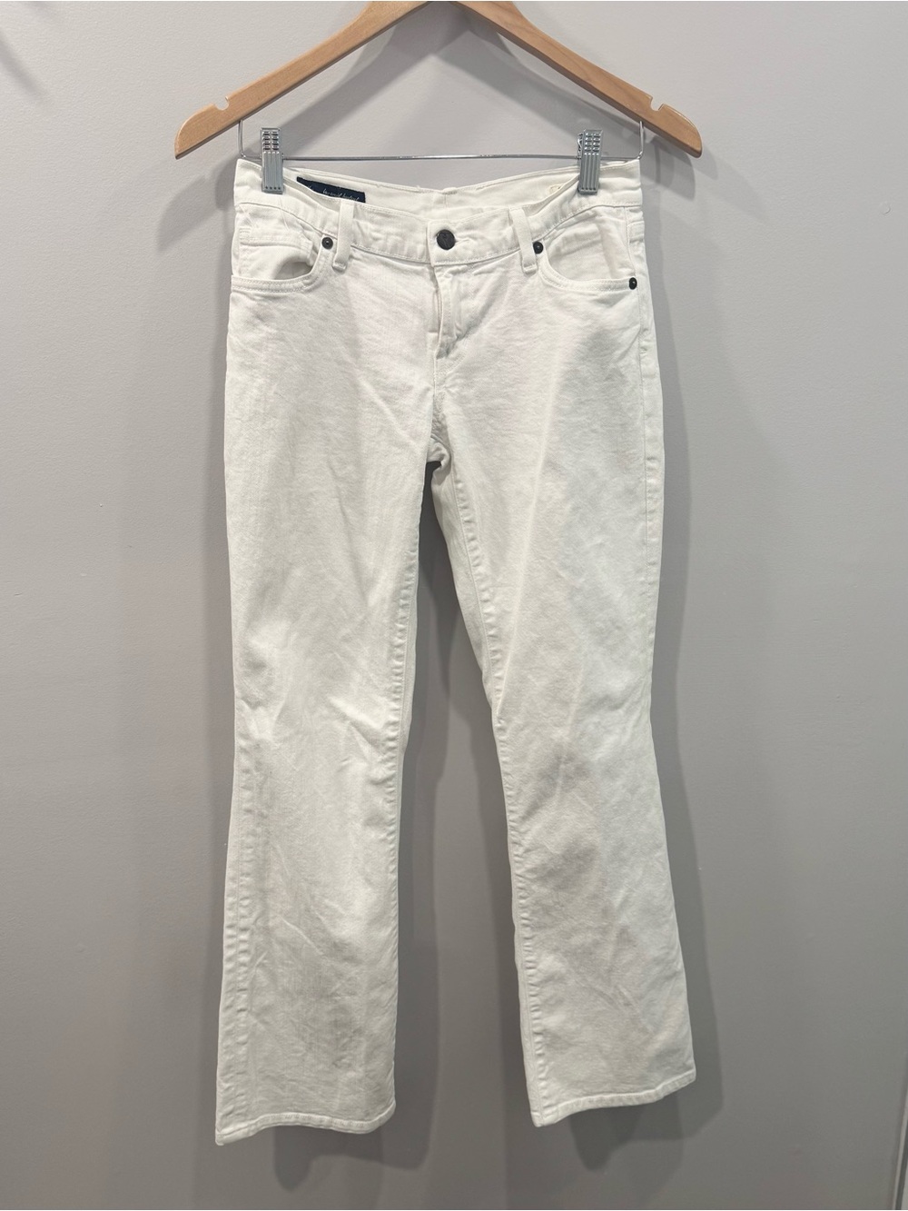 Citizens of Humanity Kelly Low Waist Bootcut White Jeans - Size 27